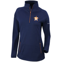 Houston Astros Columbia Women's Omni-Wick Outward Nine Quarter-Zip Pullover Top - MLB Pullover