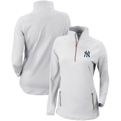 New York Yankees Columbia Women's Omni-Wick Outward Nine Quarter-Zip Pullover Top - MLB Pullover