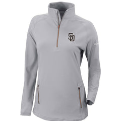 San Diego Padres Columbia Women's Omni-Wick Outward Nine Quarter-Zip Pullover Top - MLB Pullover