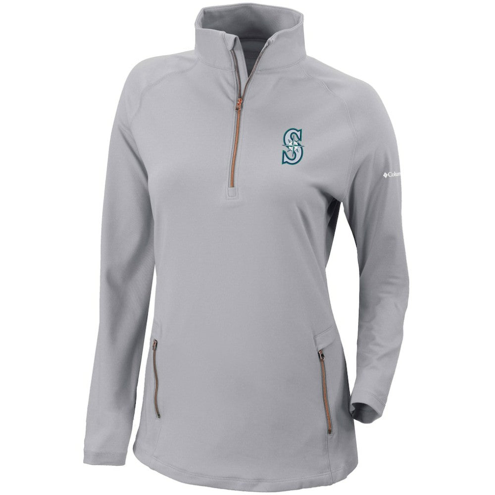Seattle Mariners Columbia Women's Omni-Wick Outward Nine Quarter-Zip Pullover Top - MLB Pullover
