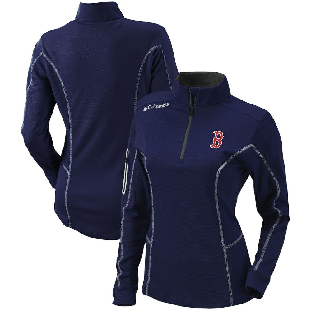 Boston Red Sox Columbia Women's Omni-Wick Shotgun Quarter-Zip Pullover Top - MLB Pullover
