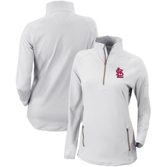 St. Louis Cardinals Columbia Women's Omni-Wick Outward Nine Quarter-Zip Pullover Top - MLB Pullover