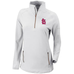 St. Louis Cardinals Columbia Women's Omni-Wick Outward Nine Quarter-Zip Pullover Top - MLB Pullover