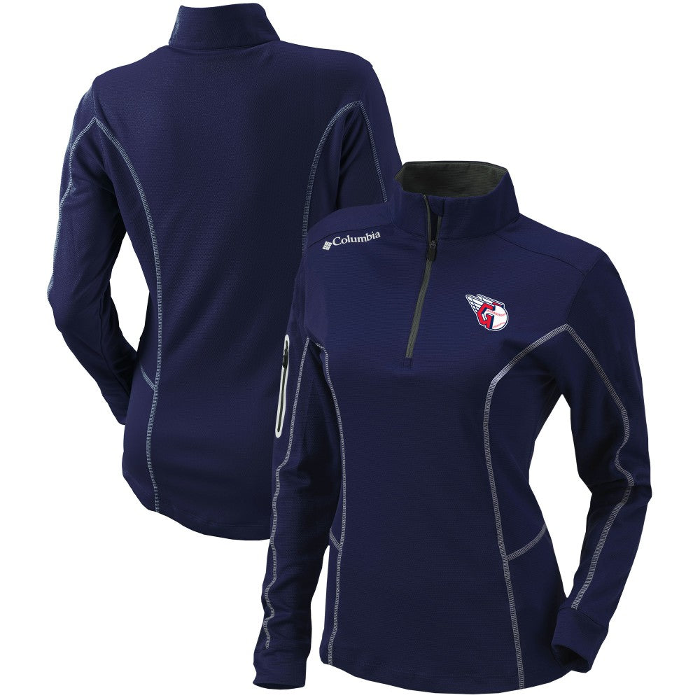 Cleveland Guardians Columbia Women's Omni-Wick Shotgun Quarter-Zip Pullover Top - MLB Pullover