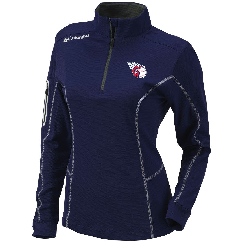 Cleveland Guardians Columbia Women's Omni-Wick Shotgun Quarter-Zip Pullover Top - MLB Pullover