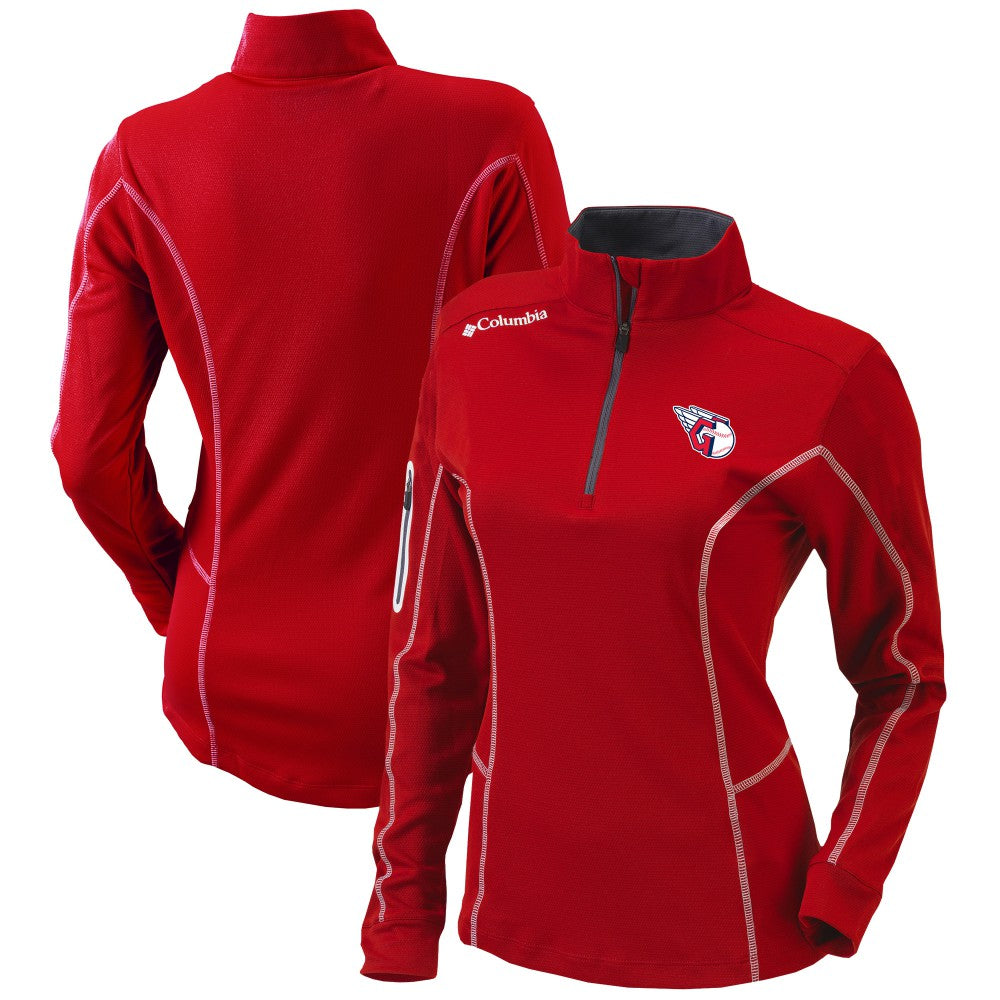 Cleveland Guardians Columbia Women's Omni-Wick Shotgun Quarter-Zip Pullover Top - MLB Pullover
