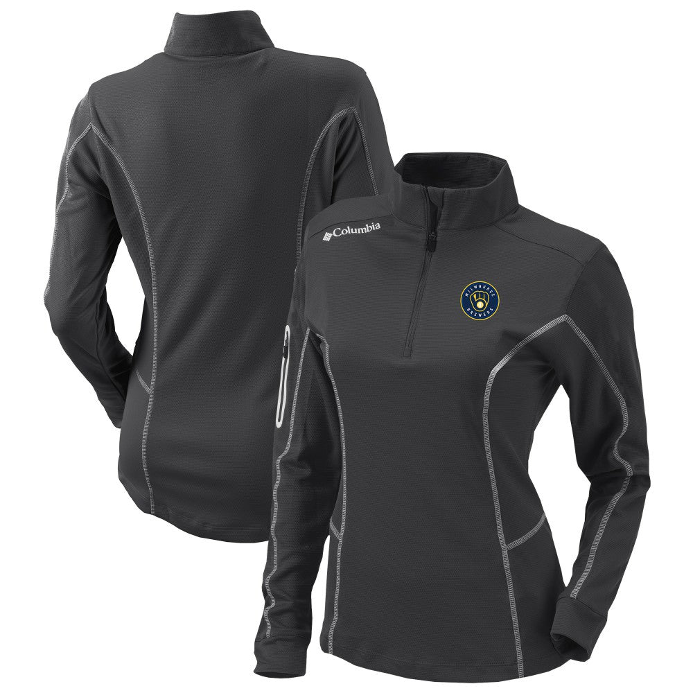 Milwaukee Brewers Columbia Women's Omni-Wick Shotgun Quarter-Zip Pullover Top - MLB Pullover