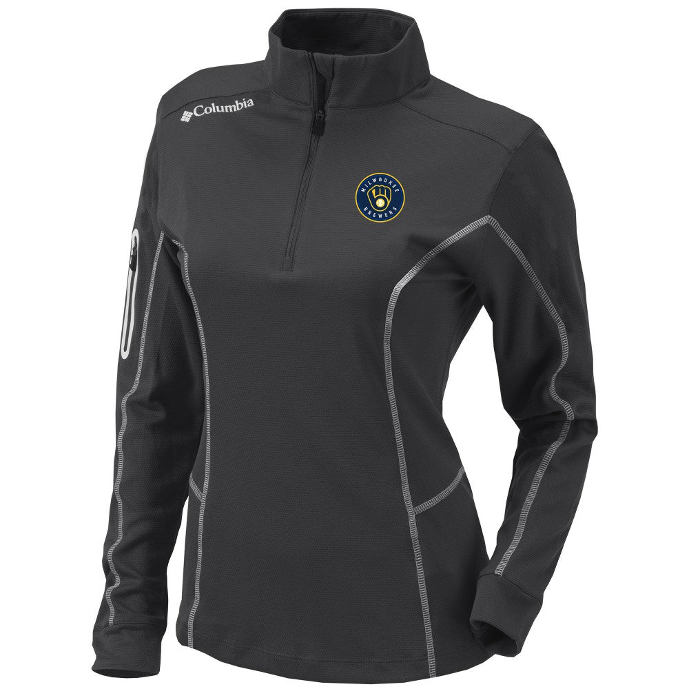 Milwaukee Brewers Columbia Women's Omni-Wick Shotgun Quarter-Zip Pullover Top - MLB Pullover