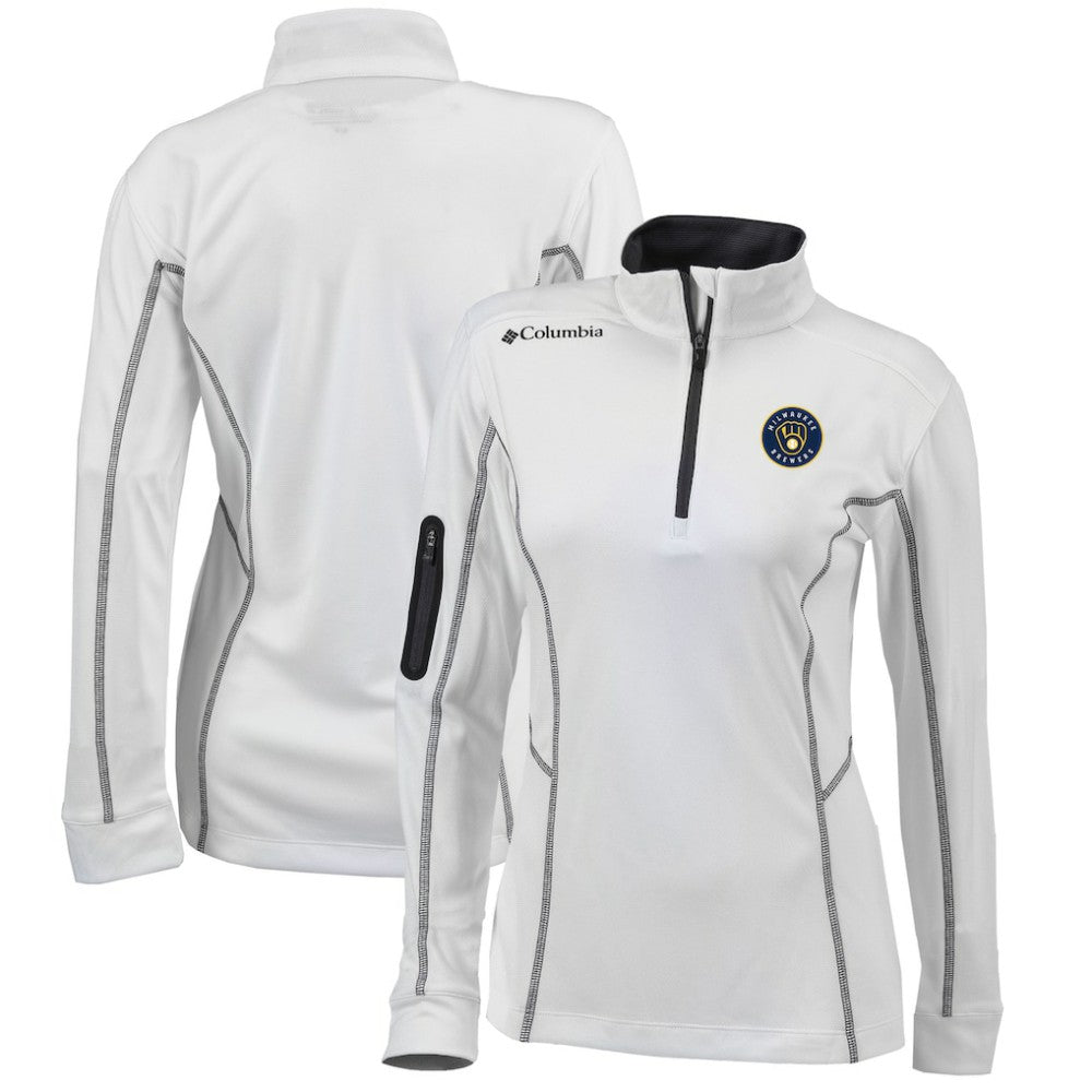 Milwaukee Brewers Columbia Women's Omni-Wick Shotgun Quarter-Zip Pullover Top - MLB Pullover
