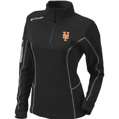 New York Mets Columbia Women's Omni-Wick Shotgun Quarter-Zip Pullover Top - MLB Pullover