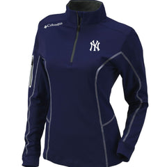New York Yankees Columbia Women's Omni-Wick Shotgun Quarter-Zip Pullover Top - MLB Pullover