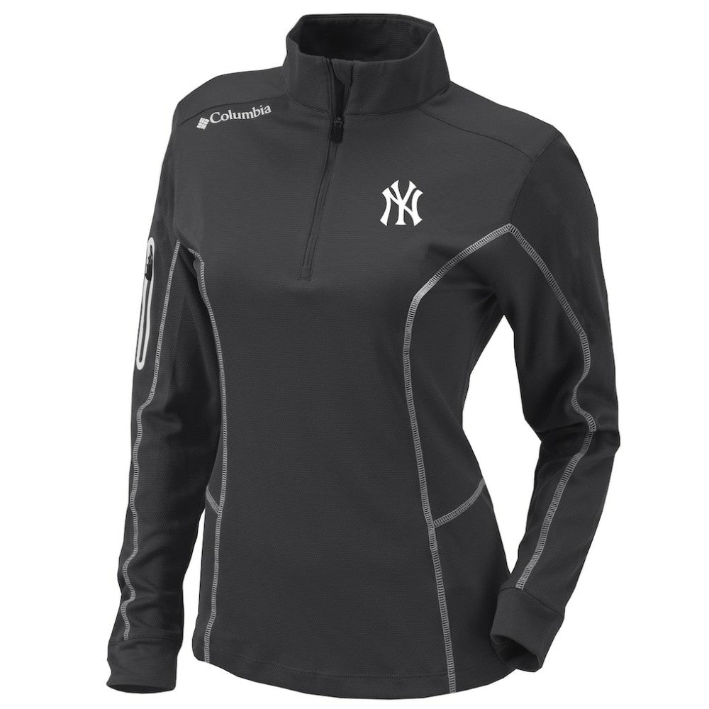 New York Yankees Columbia Women's Omni-Wick Shotgun Quarter-Zip Pullover Top - MLB Pullover
