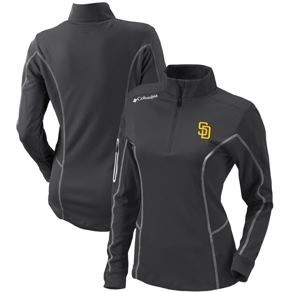 San Diego Padres Columbia Women's Omni-Wick Shotgun Quarter-Zip Pullover Top - MLB Pullover
