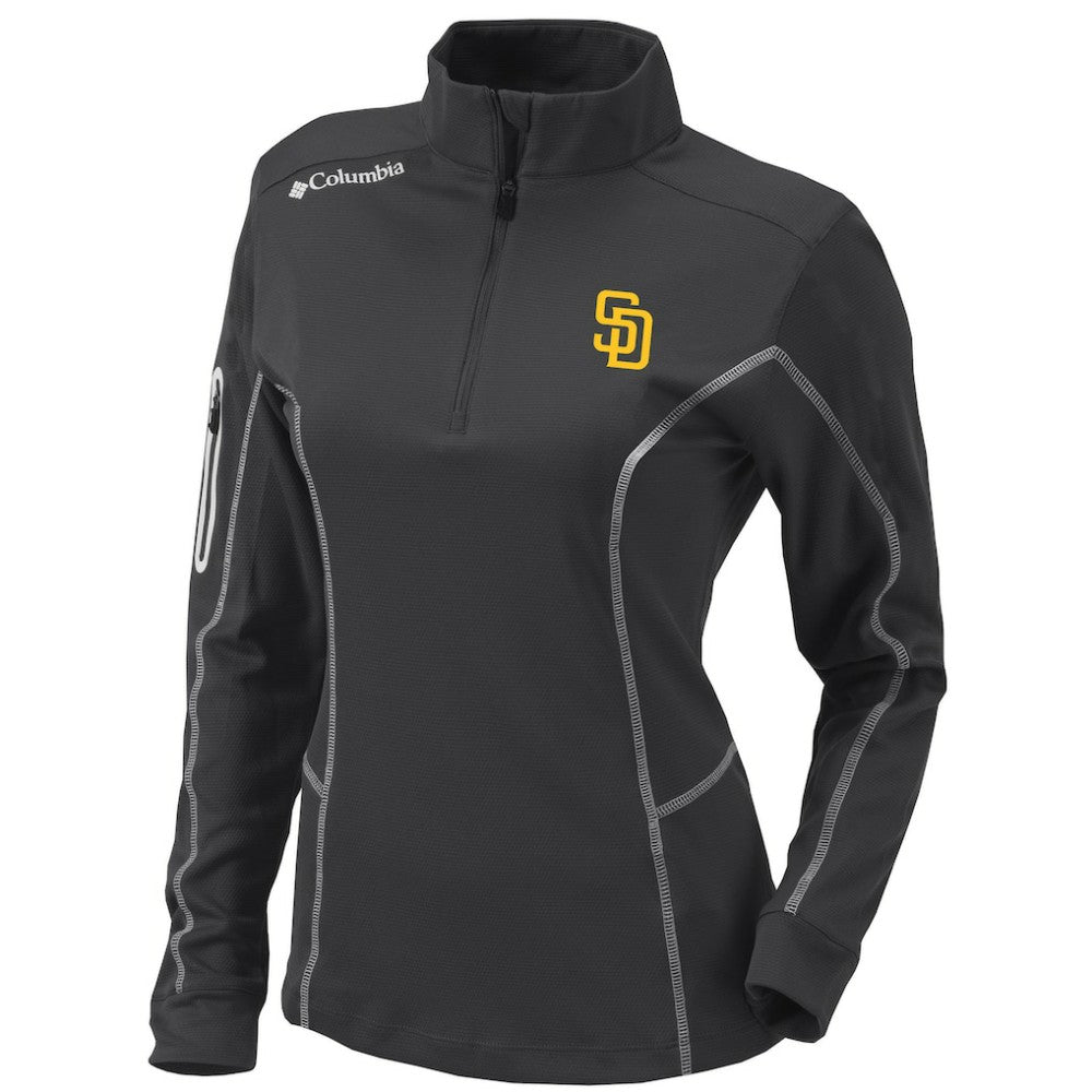 San Diego Padres Columbia Women's Omni-Wick Shotgun Quarter-Zip Pullover Top - MLB Pullover