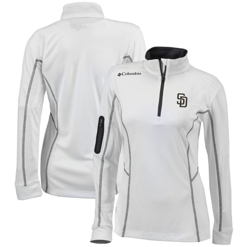 San Diego Padres Columbia Women's Omni-Wick Shotgun Quarter-Zip Pullover Top - MLB Pullover
