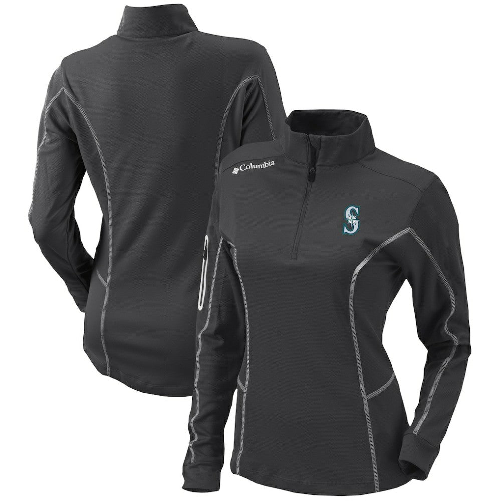 Seattle Mariners Columbia Women's Omni-Wick Shotgun Quarter-Zip Pullover Top - MLB Pullover