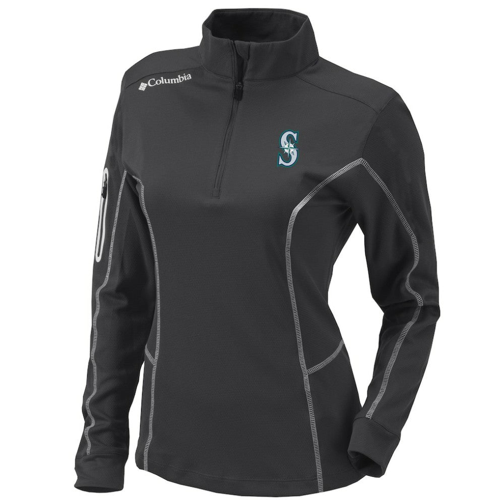 Seattle Mariners Columbia Women's Omni-Wick Shotgun Quarter-Zip Pullover Top - MLB Pullover