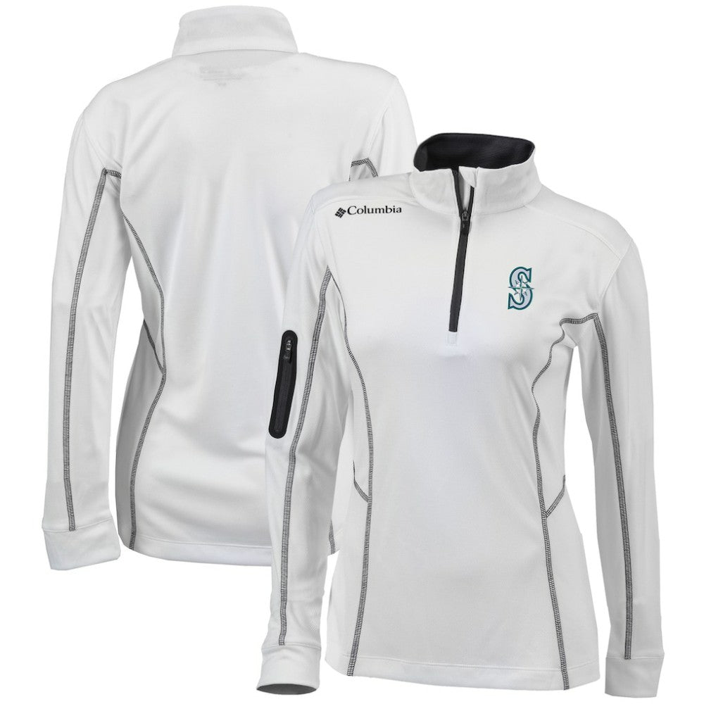 Seattle Mariners Columbia Women's Omni-Wick Shotgun Quarter-Zip Pullover Top - MLB Pullover