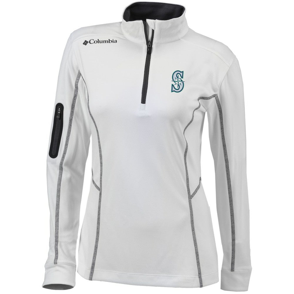 Seattle Mariners Columbia Women's Omni-Wick Shotgun Quarter-Zip Pullover Top - MLB Pullover