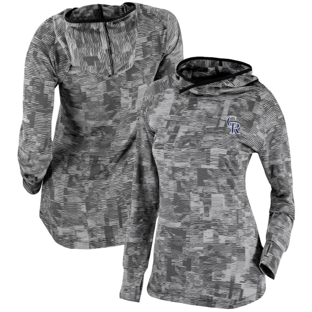 Colorado Rockies Columbia Women's Omni-Wick Sunday Ball Pullover Hoodie - MLB Hoodies