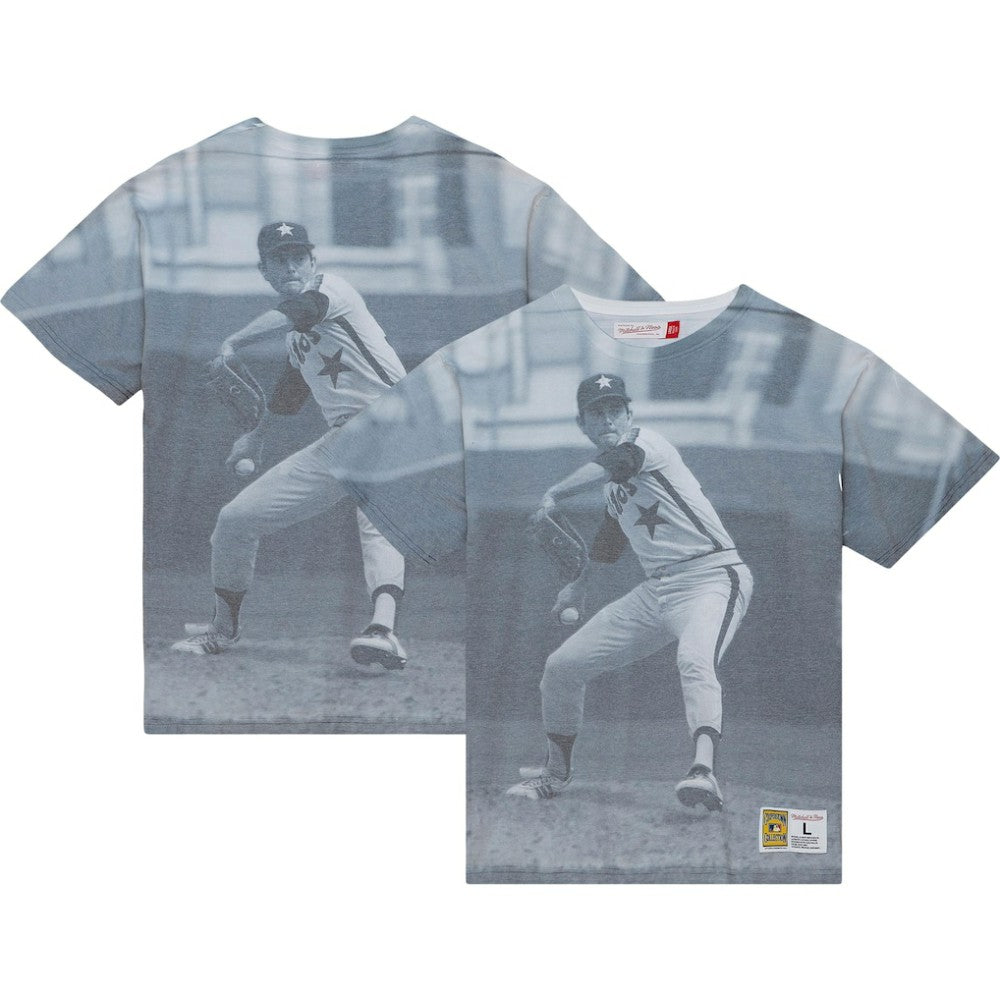 Nolan Ryan Houston Astros Mitchell & Ness Cooperstown Collection Highlight Sublimated Player Graphic T-Shirt - MLB T-shirts