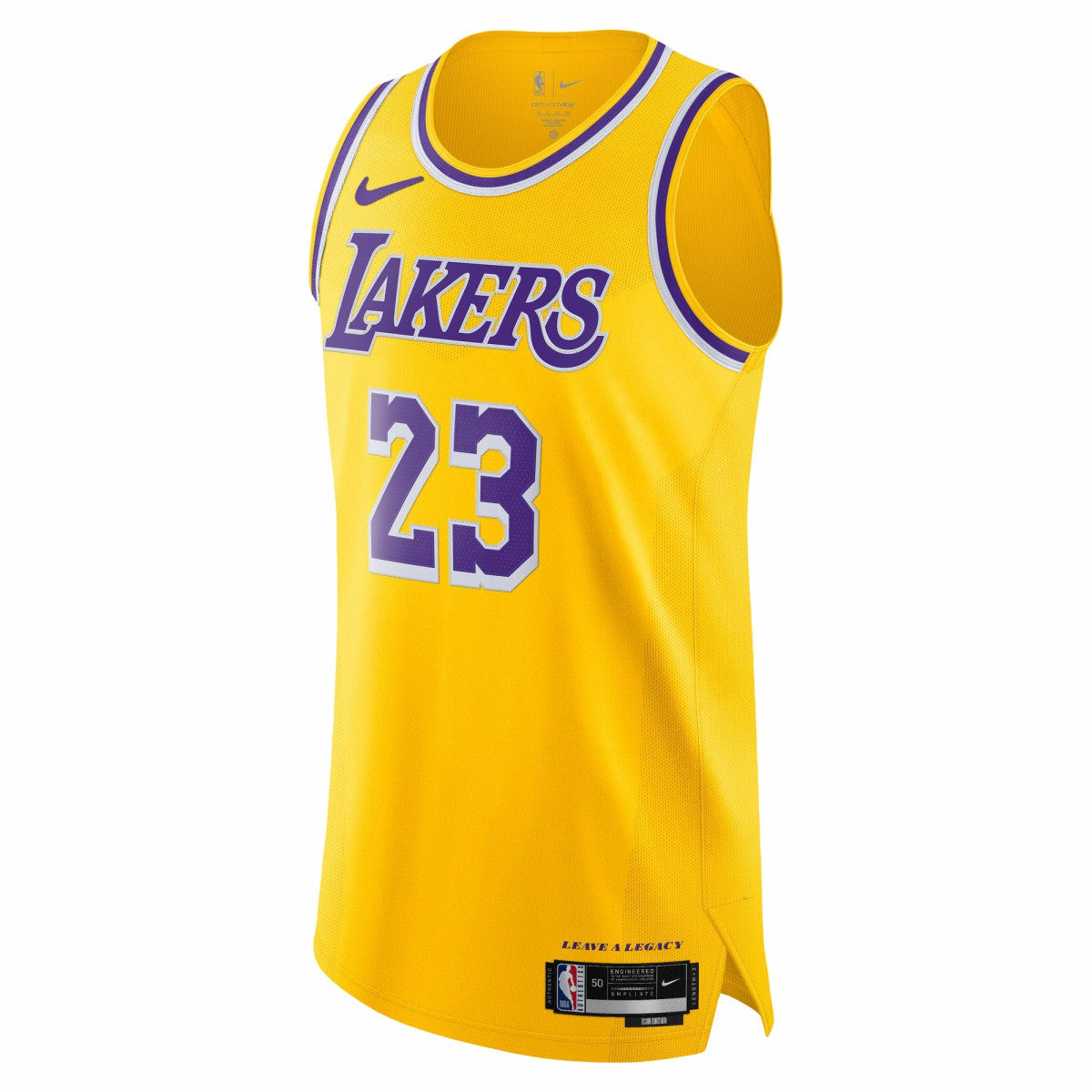 Gold LeBron James Los Angeles Lakers Authentic Jersey | NBA