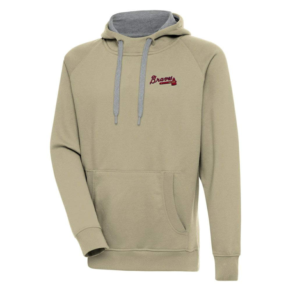 Atlanta Braves Antigua Victory Pullover Hoodie - MLB Hoodies
