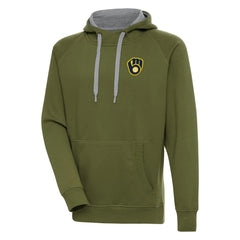 Milwaukee Brewers Antigua Victory Pullover Hoodie - MLB Hoodies