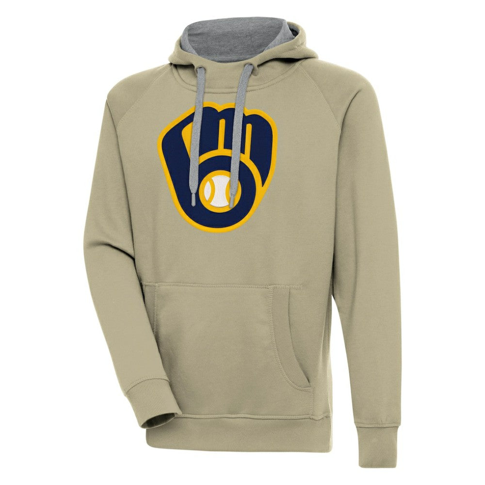 Milwaukee Brewers Antigua Victory Pullover Hoodie - MLB Hoodies