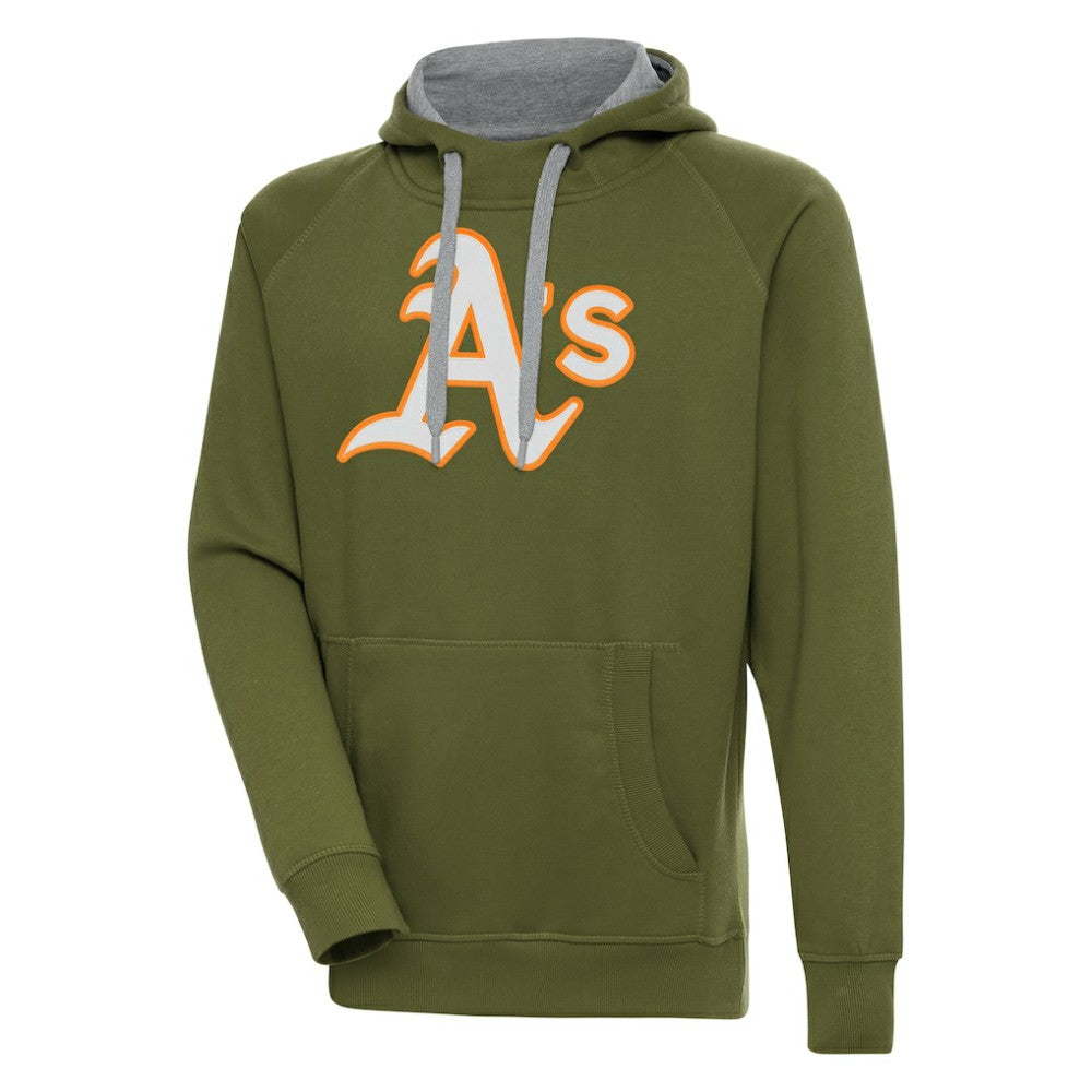Athletics Antigua Victory Pullover Hoodie - MLB Hoodies