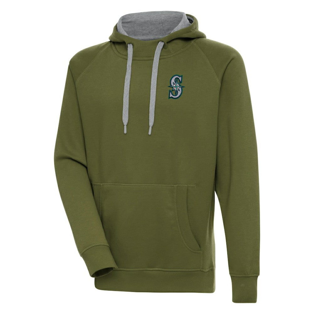 Seattle Mariners Antigua Victory Pullover Hoodie - MLB Hoodies