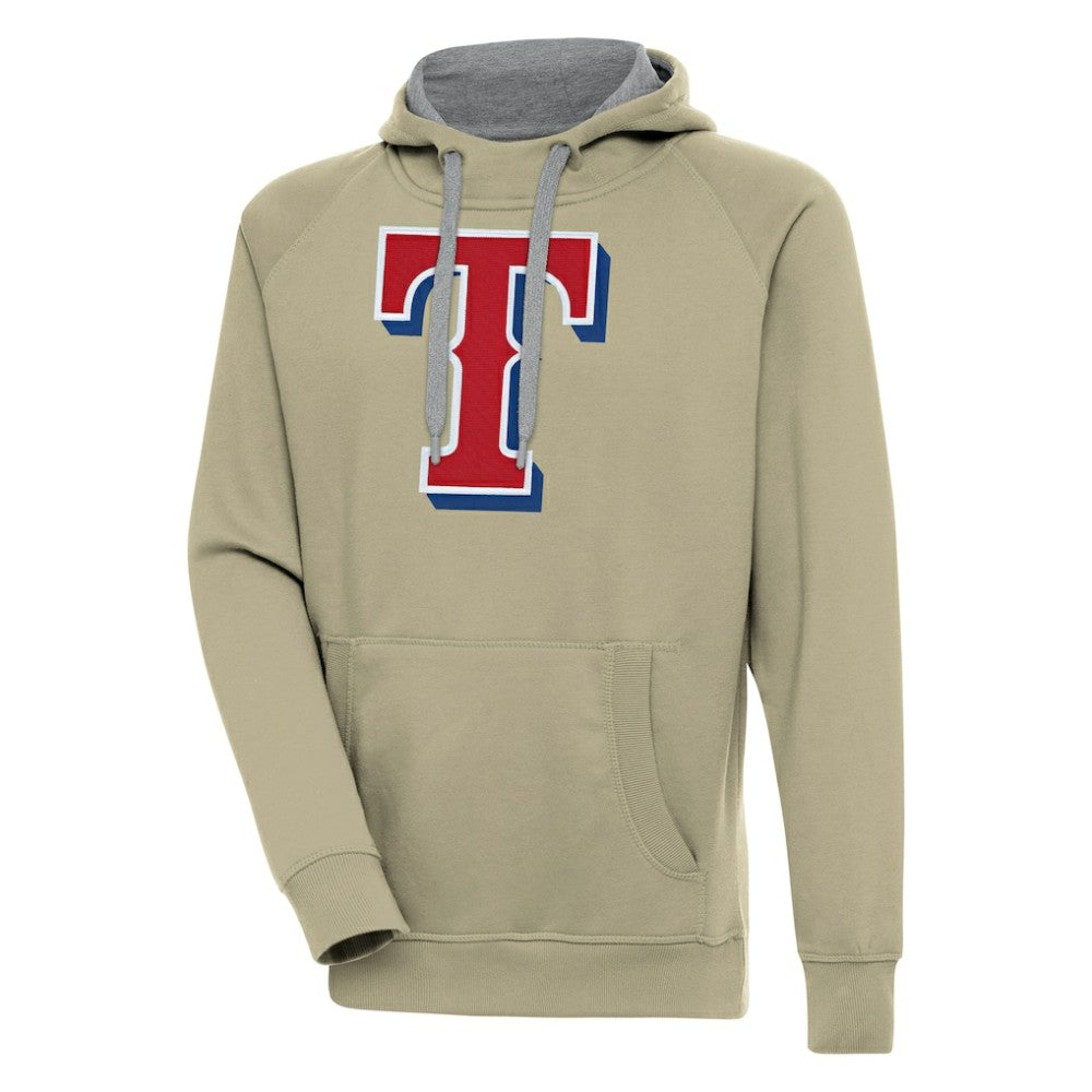 Texas Rangers Antigua Victory Pullover Hoodie - MLB Hoodies