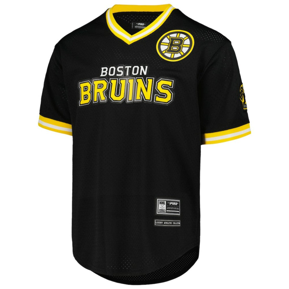 Boston Bruins Pro Standard Classic Mesh V-Neck T-Shirt -  NHL T-shirts