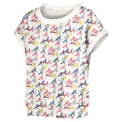 Atlanta Braves Lusso Women's Madge Dolman Tri-Blend T-Shirt - MLB T-shirts