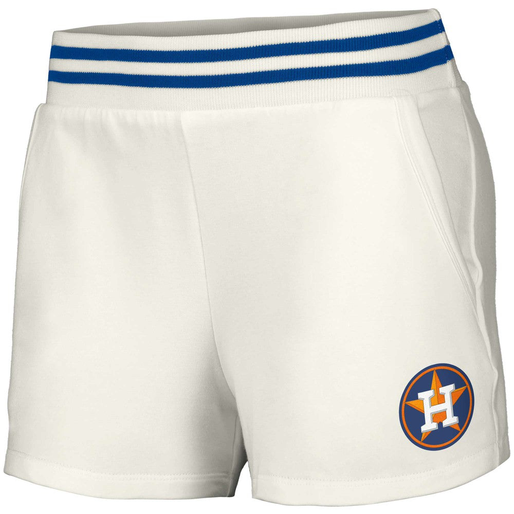 Houston Astros Lusso Women's Maeg Tri-Blend Pocket Shorts - MLB Shorts