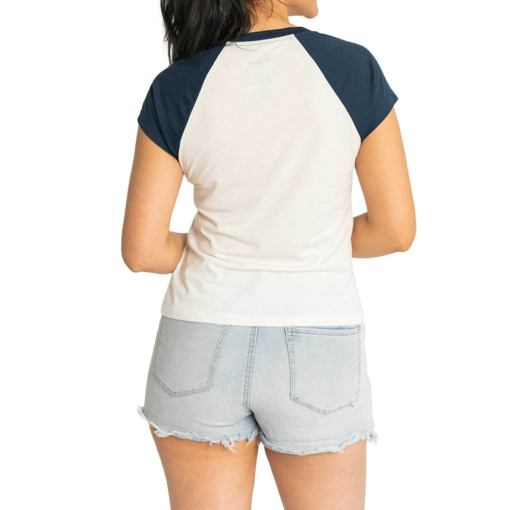 Boston Red Sox Lusso Women's Nikki Raglan T-Shirt - MLB T-shirts
