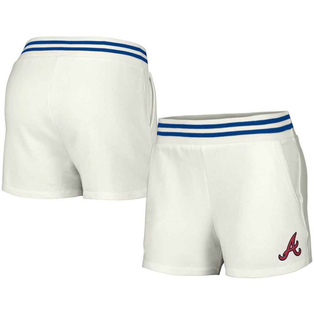 Atlanta Braves Lusso Women's Maeg Tri-Blend Pocket Shorts - MLB Shorts