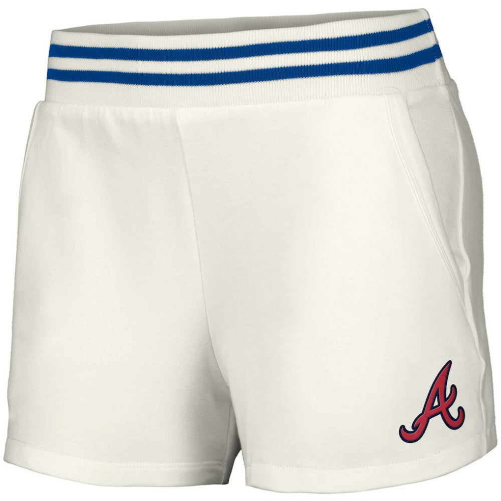 Atlanta Braves Lusso Women's Maeg Tri-Blend Pocket Shorts - MLB Shorts