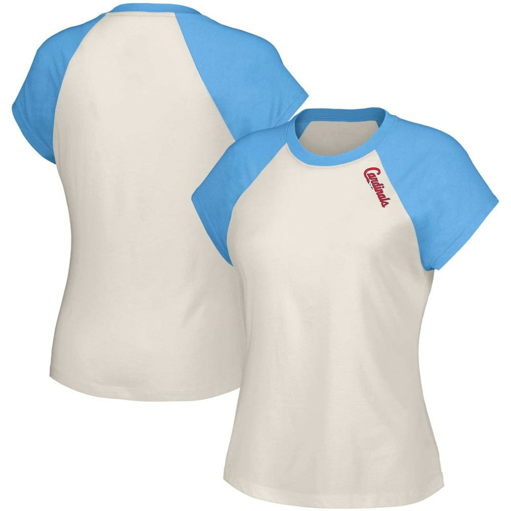 St. Louis Cardinals Lusso Women's Nikki Raglan T-Shirt - MLB T-shirts