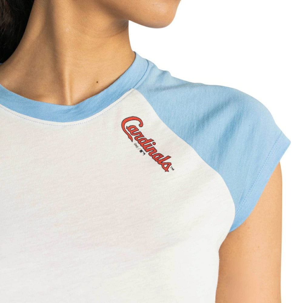 St. Louis Cardinals Lusso Women's Nikki Raglan T-Shirt - MLB T-shirts