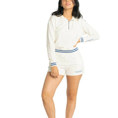 New York Yankees Lusso Women's Magnolia Tri-Blend Quarter-Zip Hoodie - MLB Hoodies