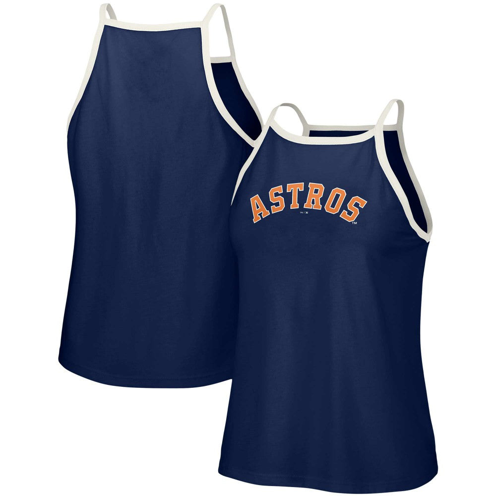 Houston Astros Lusso Women's Nadine Halter Tank Top - MLB Tanks