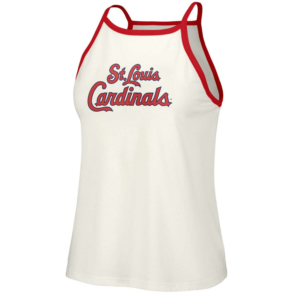 St. Louis Cardinals Lusso Women's Nadine Halter Tank Top - MLB Tanks