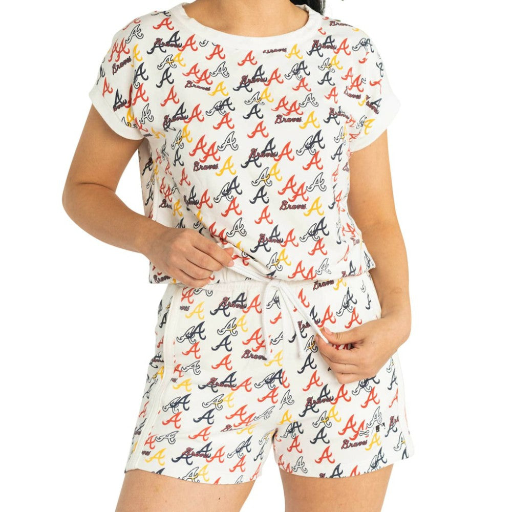 Atlanta Braves Lusso Women's Marge Shorts - MLB Shorts