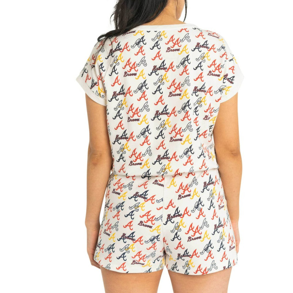 Atlanta Braves Lusso Women's Marge Shorts - MLB Shorts