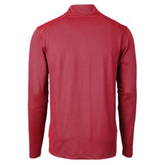 St. Louis Cardinals Cutter & Buck Virtue Eco Pique Micro Stripe Recycled Quarter-Zip Pullover Top - MLB Pullover