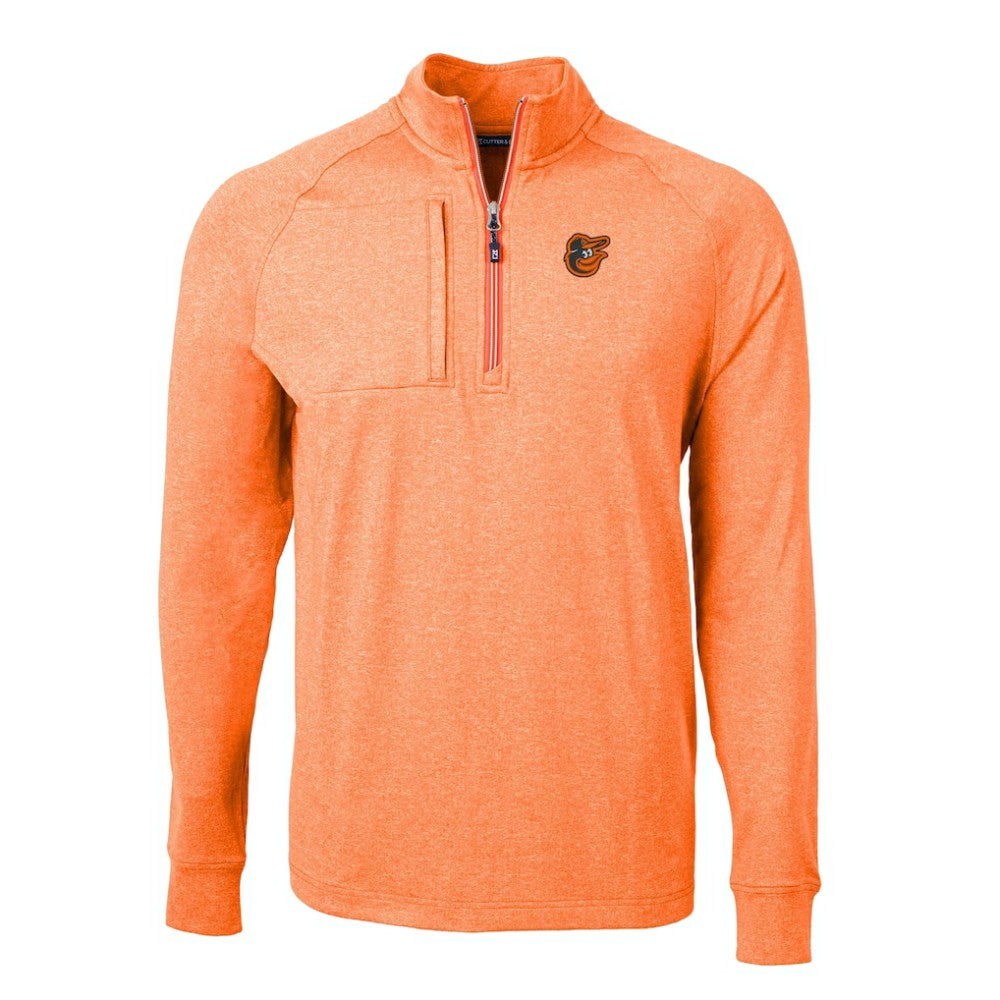 Baltimore Orioles Cutter & Buck Adapt Eco Knit Stretch Recycled Quarter-Zip Pullover Top - MLB Pullover