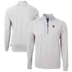 Chicago Cubs Cutter & Buck Adapt Eco Knit Stretch Recycled Quarter-Zip Pullover Top - MLB Pullover