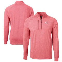 Cincinnati Reds Cutter & Buck Adapt Eco Knit Stretch Recycled Quarter-Zip Pullover Top - MLB Pullover