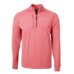 Cincinnati Reds Cutter & Buck Adapt Eco Knit Stretch Recycled Quarter-Zip Pullover Top - MLB Pullover